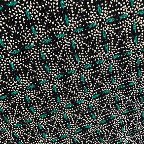 Dew-Drop Knit Dress Dark Green Size 6 - Picture 4 of 5